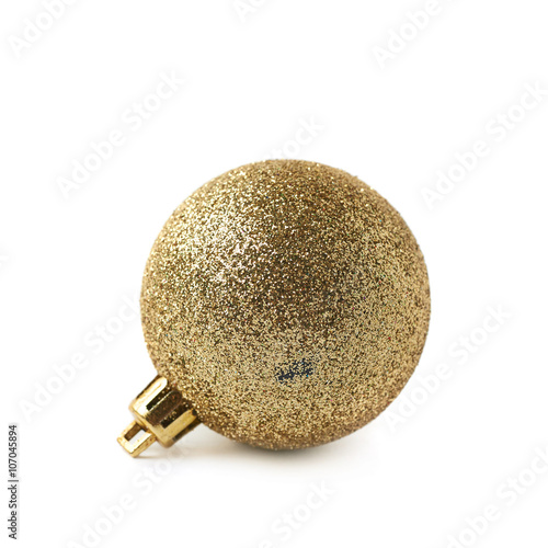Single Christmas ball isolated