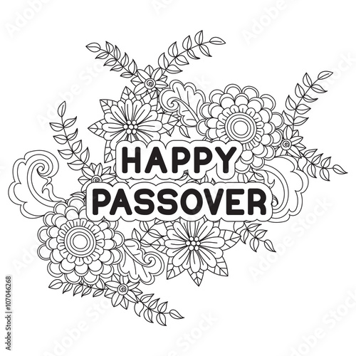 Happy Passover. Greeting card