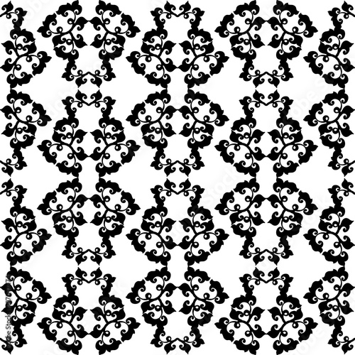 Abstract seamless floral pattern