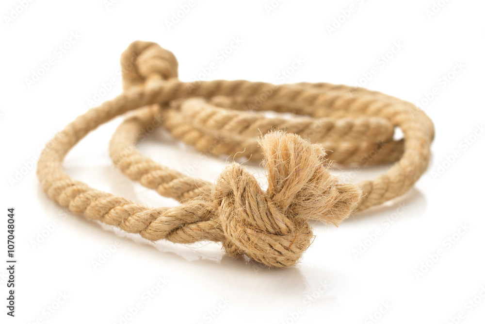 ship rope on white background ship rope on white background