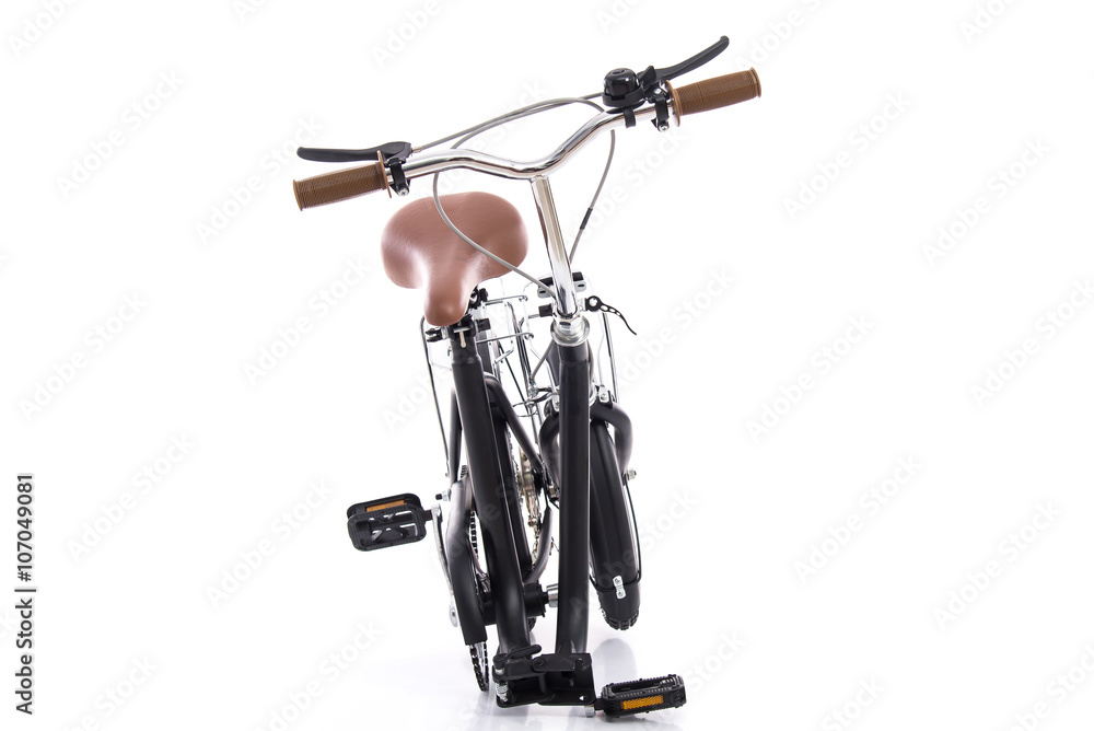 Naklejka premium folding bike isolated on a white background