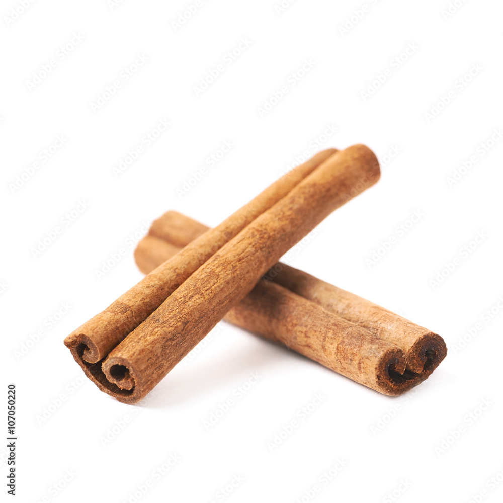 Cinnamon stick isolated