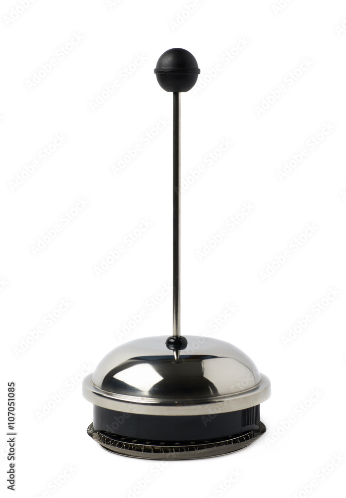 French press pot cap isolated French press pot cap isolated