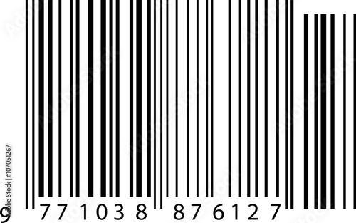 illustrated image of a barcode.