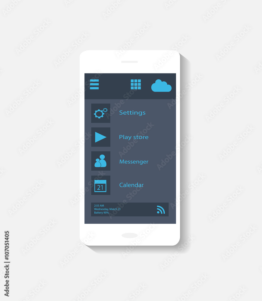 Smartphone icon vector material design Smartphone icon vector material design