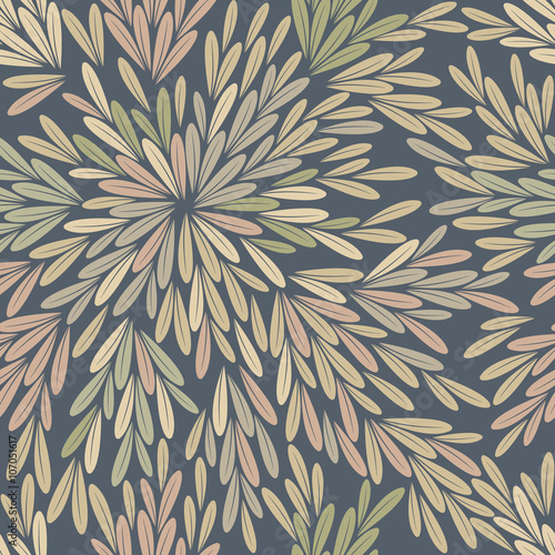 Seamless pattern with  petals of flower