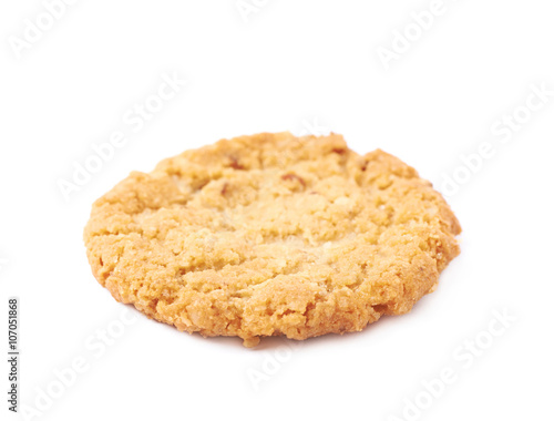 Oatmeal cookie isolated