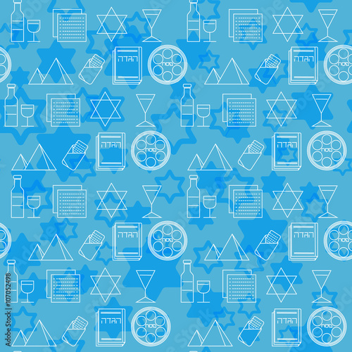Passover seamless pattern background