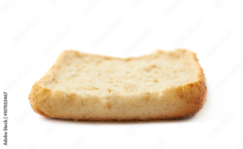 Single piece of bread bun isolated Single piece of bread bun isolated