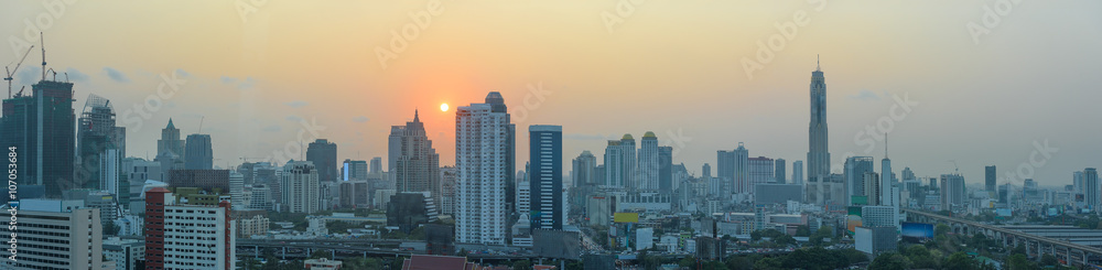 Bangkok at sunset