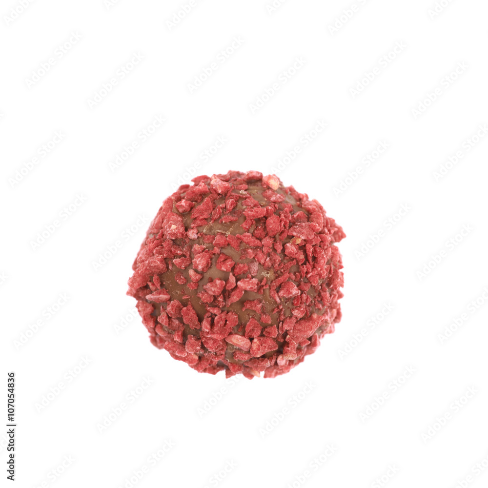 Handmade red candy ball isolated Handmade red candy ball isolated