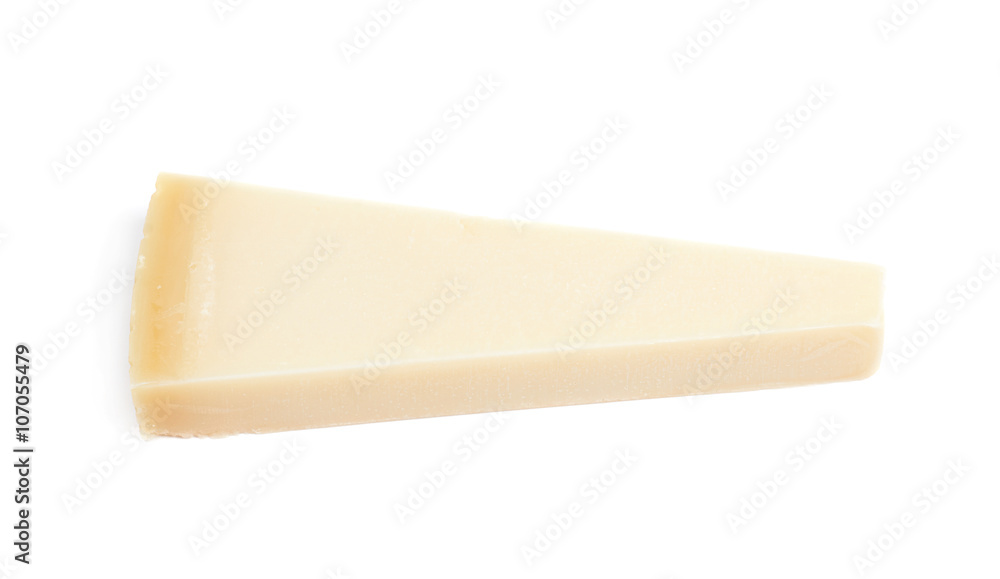 Piece of a parmesan cheese isolated Piece of a parmesan cheese isolated