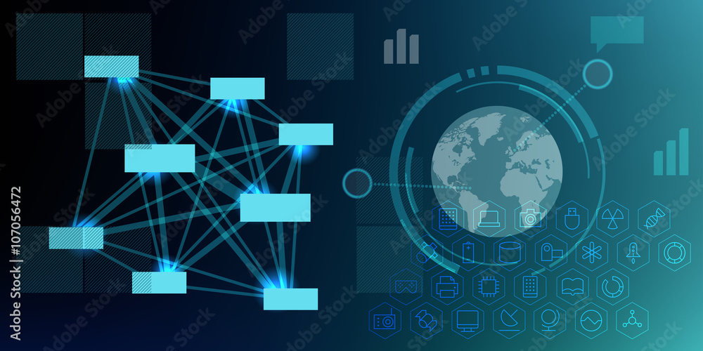 Futuristic HUD infographics Futuristic HUD infographics