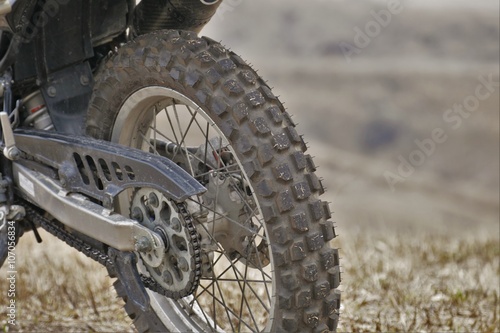 オフロードバイクのタイヤ