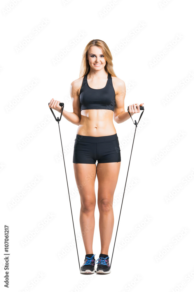 Fit and sporty woman in sportswear Fit and sporty woman in sportswear