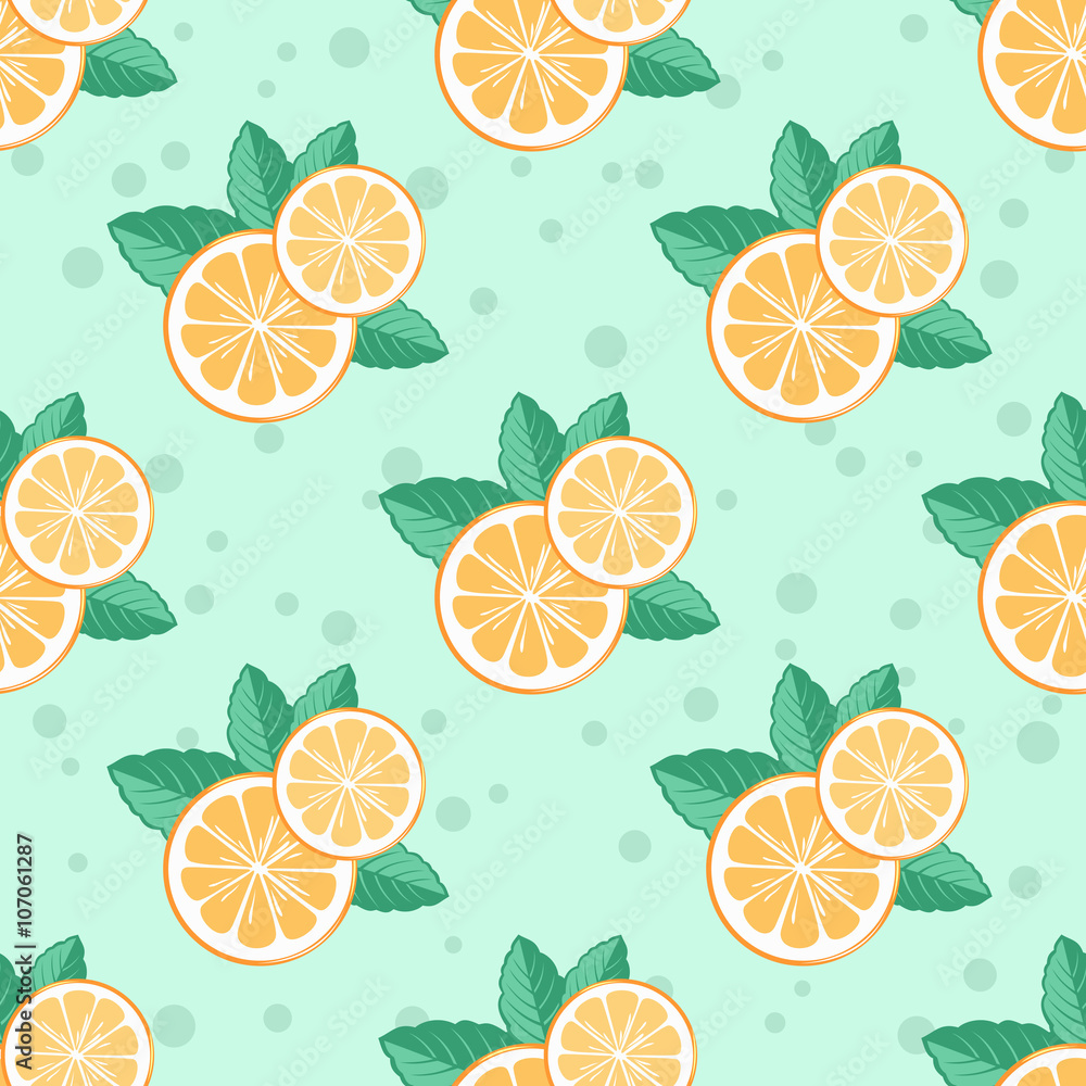 orange seamless pattern