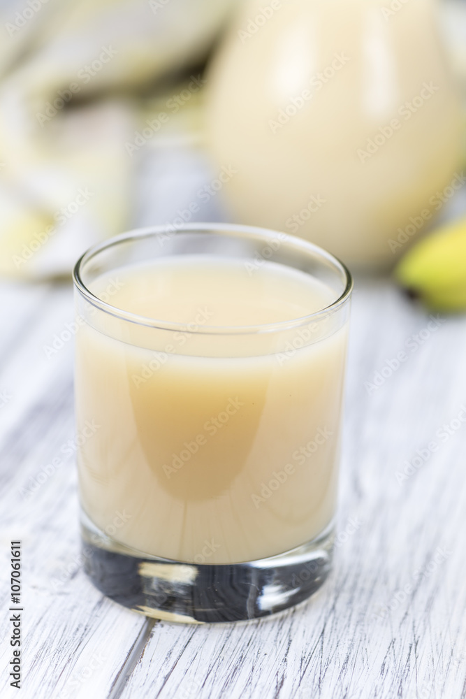Glass of Banana Juice Glass of Banana Juice