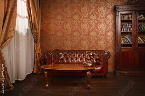 Classical library room