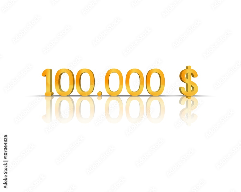100.000 $ 3d word 100.000 $ 3d word
