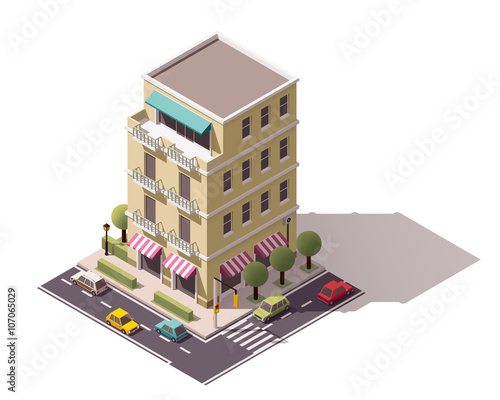 Vector isometric building