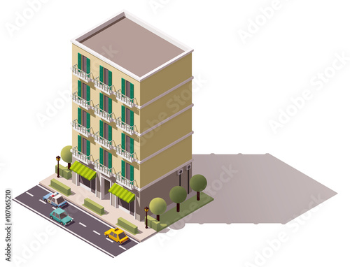 Vector isometric building