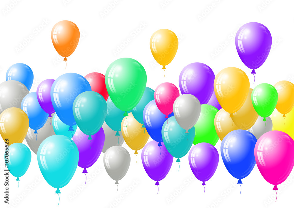 Festive balloons background Festive balloons background
