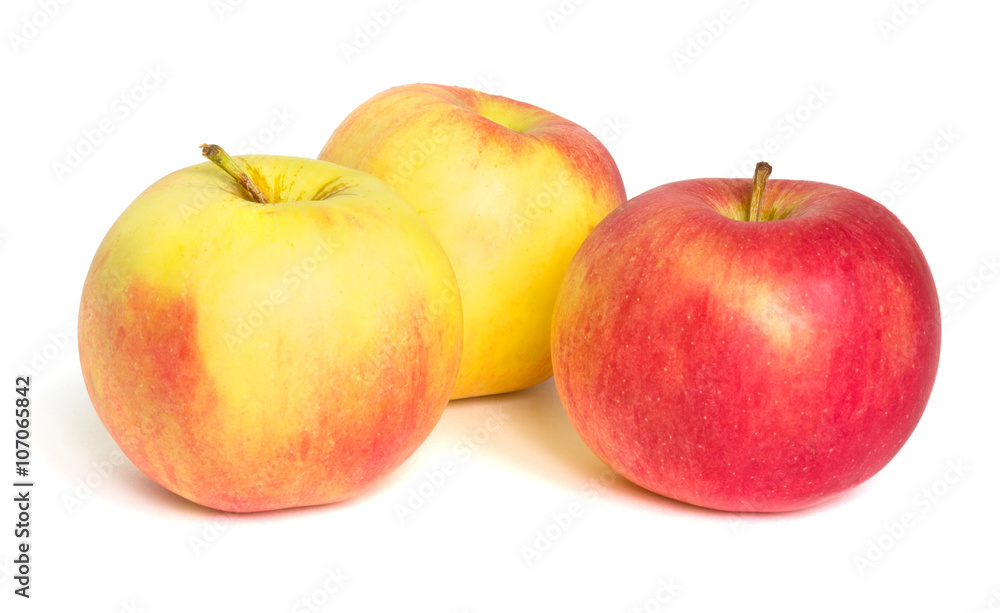 Three apples isolated on white background Three apples isolated on white background