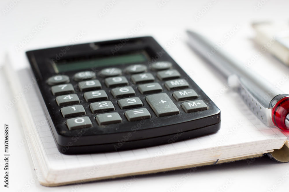 Business Concept with calculator, notebook Business Concept with calculator, notebook