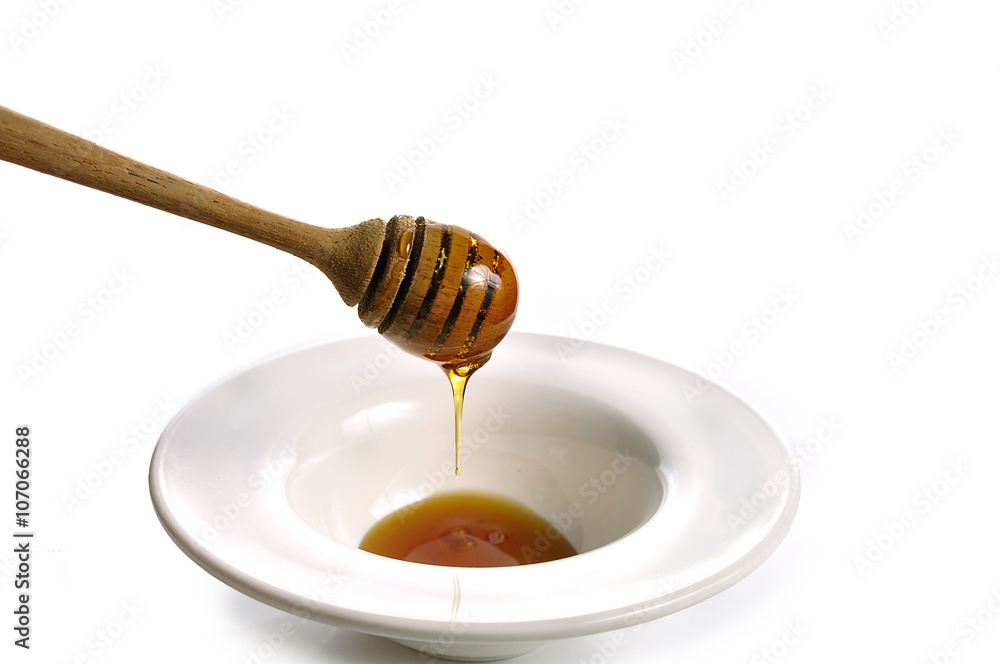 honey isolated on white background honey isolated on white background