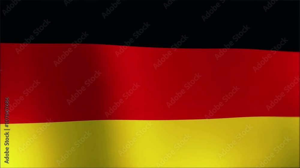 Textured GERMAN satin cotton flag with wrinkles and seams Textured GERMAN satin cotton flag with wrinkles and seams