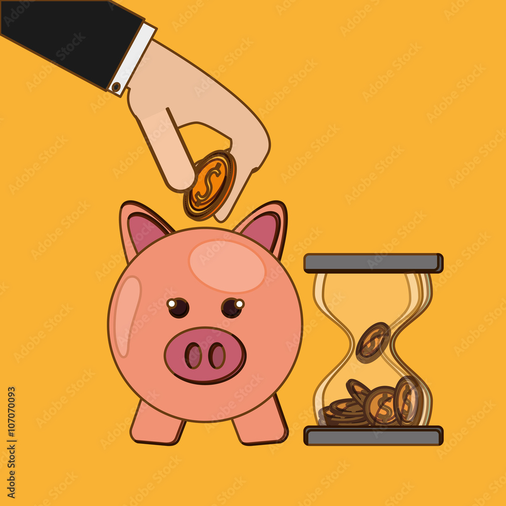 Fototapeta premium Money icon design , vector illustration