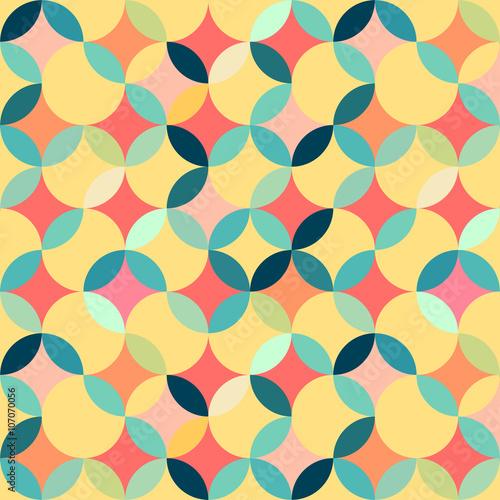 Retro seamless geometric pattern