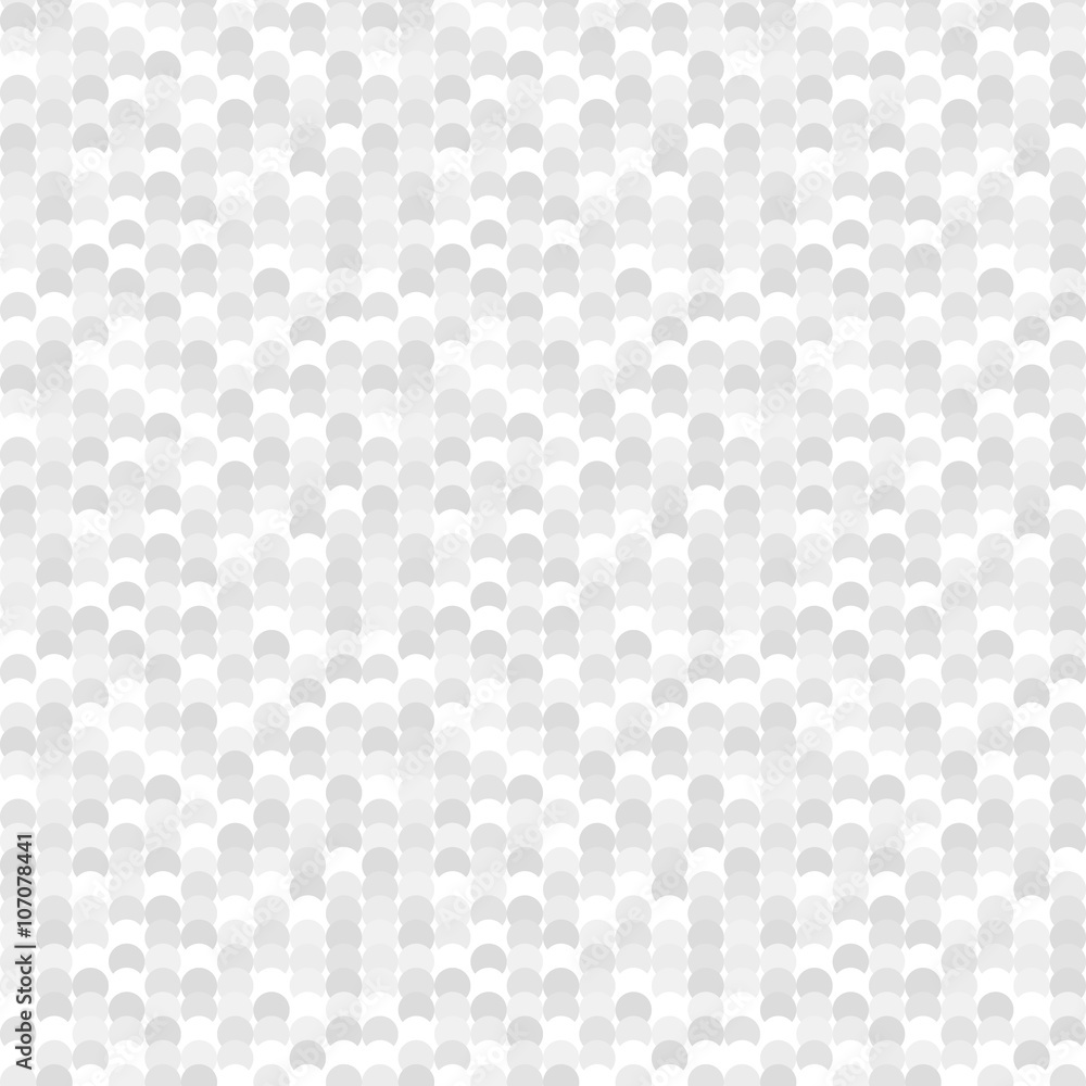 Seamless pattern made of greyscale overlay circles - obrazy, fototapety, plakaty 
