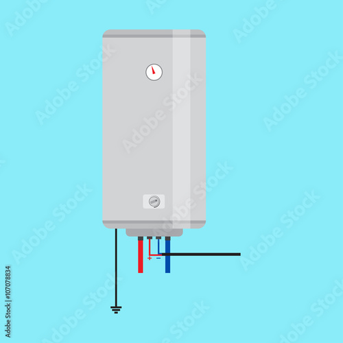 Electric water heater. Flat icon for  web design and application