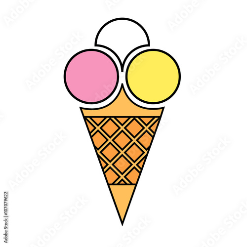 Ice cream logo color