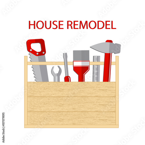 house remodel service, box of tools to repair