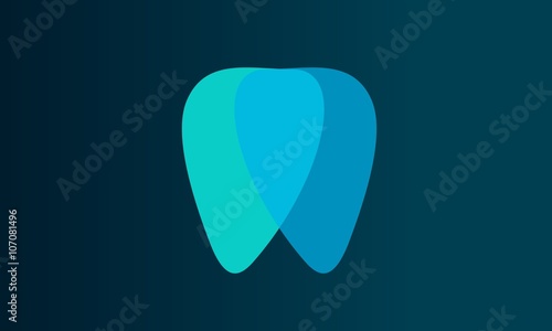 Orthodontic toot logo vector photo