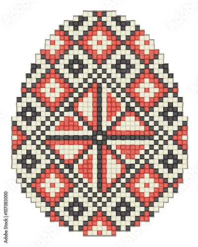 Easter egg, ethnic pattern