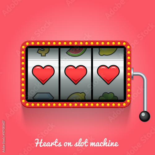 Hearts on slot machine