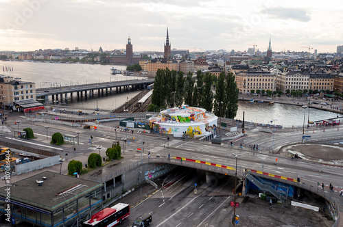 Slussens Kolingsborg målat i graffitti innan rivningen photo