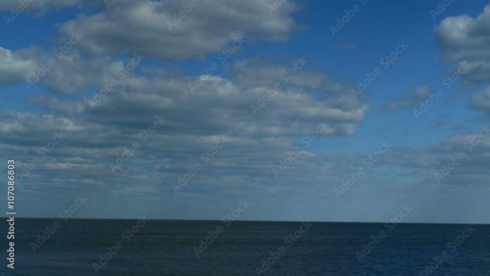 Time lapse, movement of clouds.