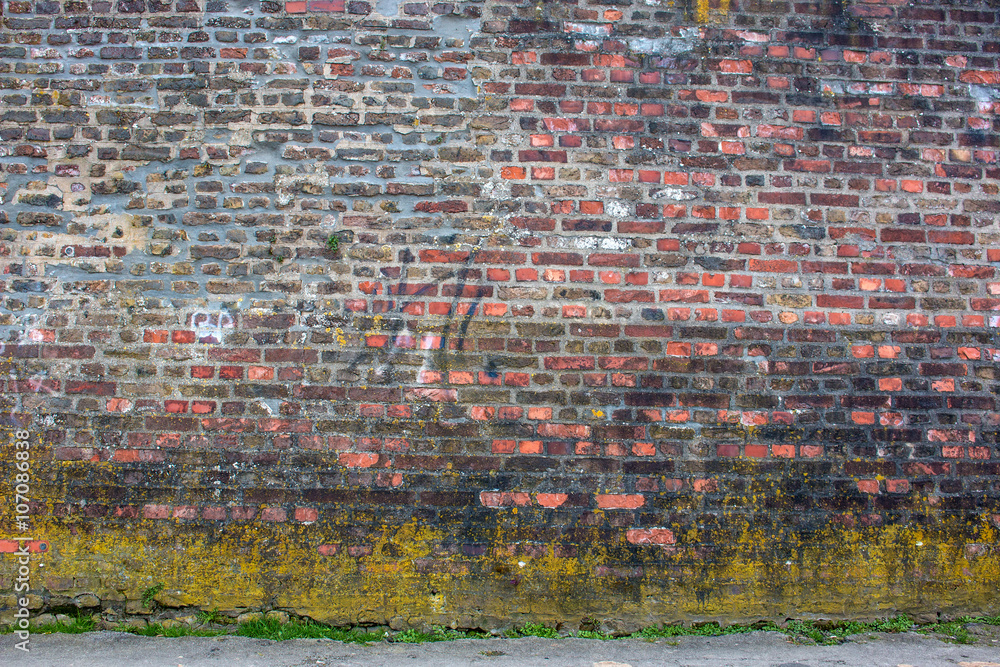 Hintergrund verwitterte Backsteinwand Hintergrund verwitterte Backsteinwand