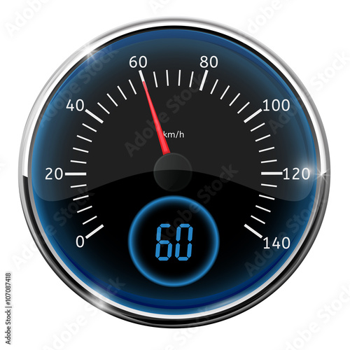 Speedometer. Speed gauge