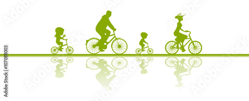 Radfahrer Radtour Familie