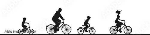 Radfahrer Radtour Familie