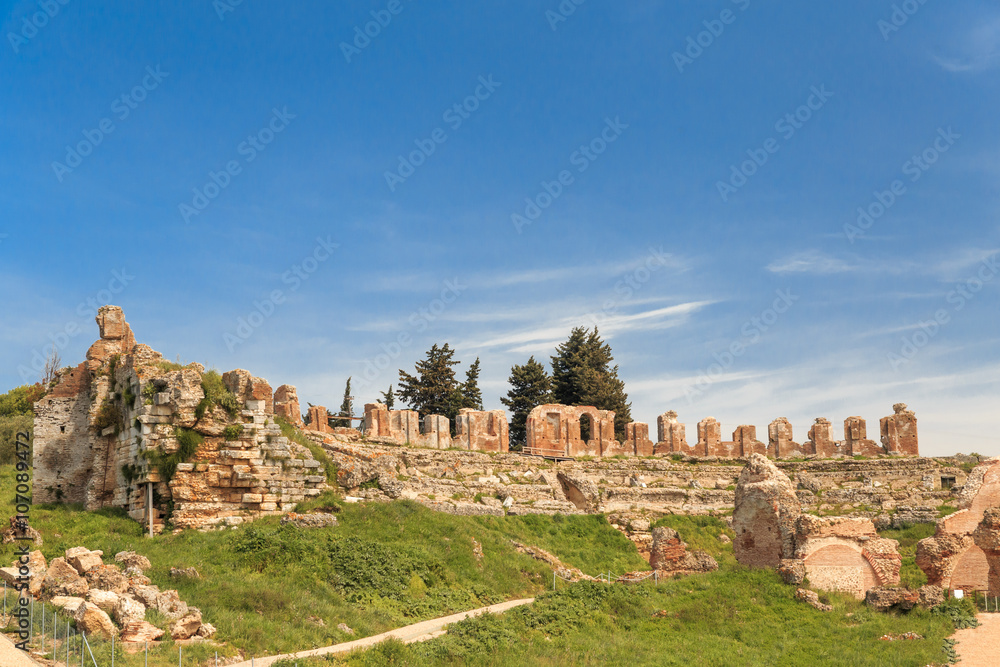 Preveza Greece, Roman ancient theater in Nikopolis