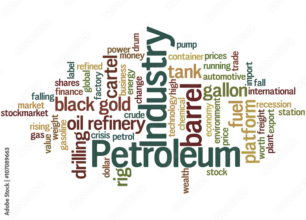 Petroleum Industry, word cloud concept Petroleum Industry, word cloud concept