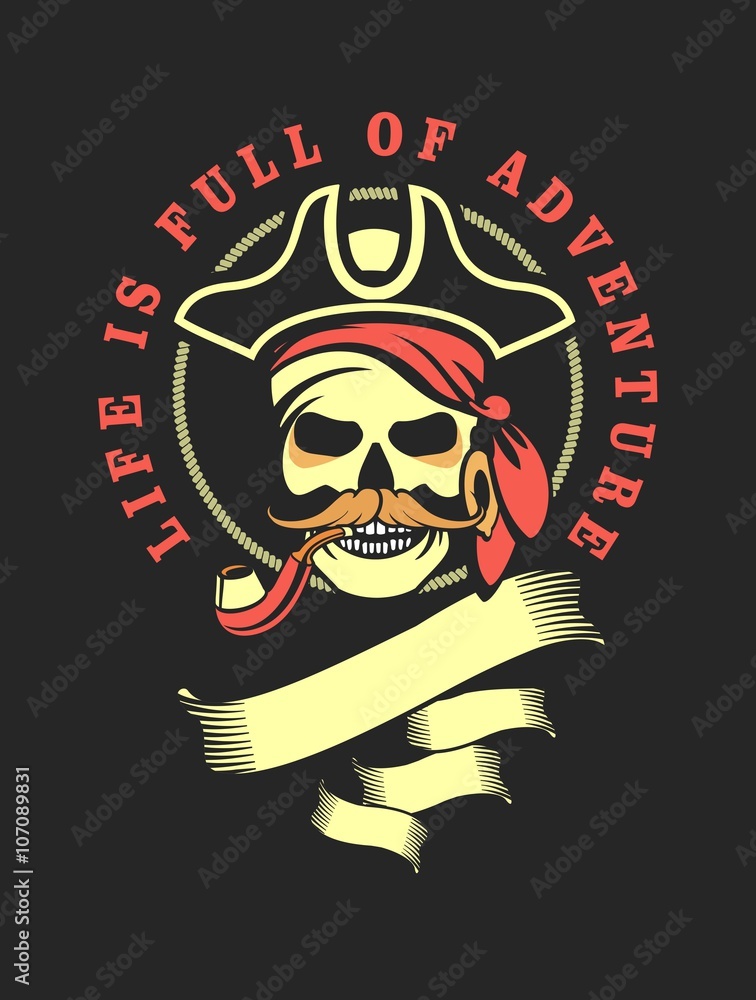 Marine emblem skull