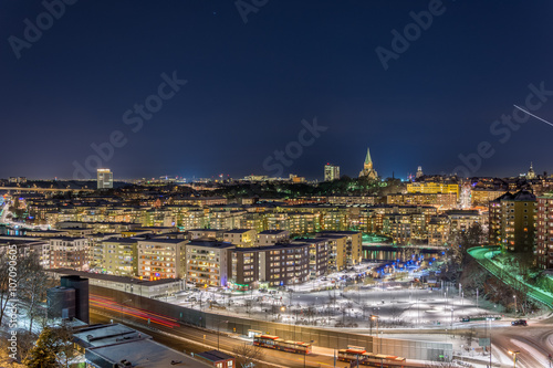 Utsikt över Söder, Danvikstull och Hammarby från Henriksdal ( photo