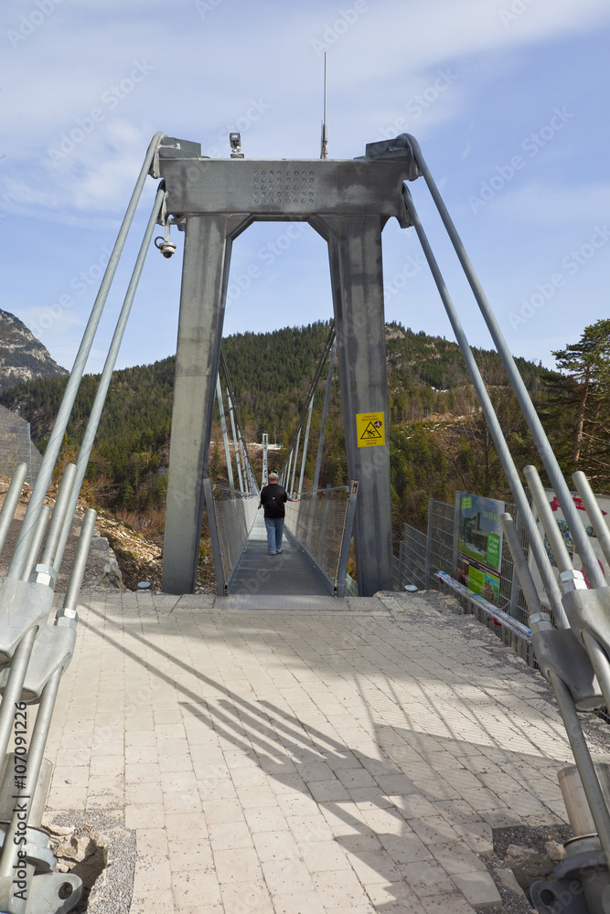 Hängebrücke bei Reutte, Österreich
